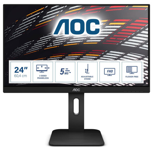 Monitor AOC 24P1 (23,8"; IPS; FullHD 1920x1080; DisplayPort, HDMI, VGA; kolor czarny)-1990392