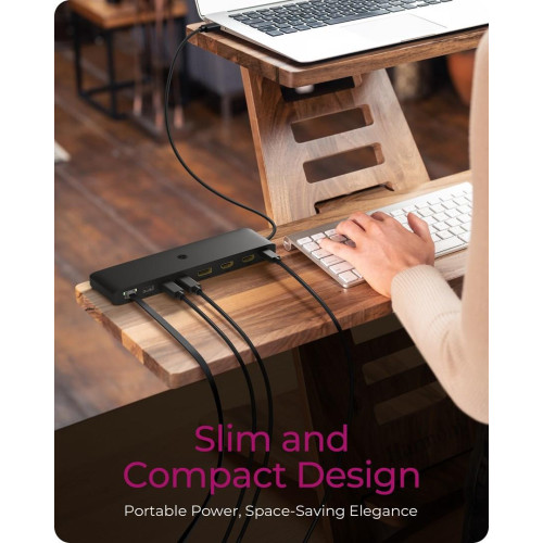 Stacja dokująca IcyBox USB Type-C mit dreifach Videoausgabe-20099898
