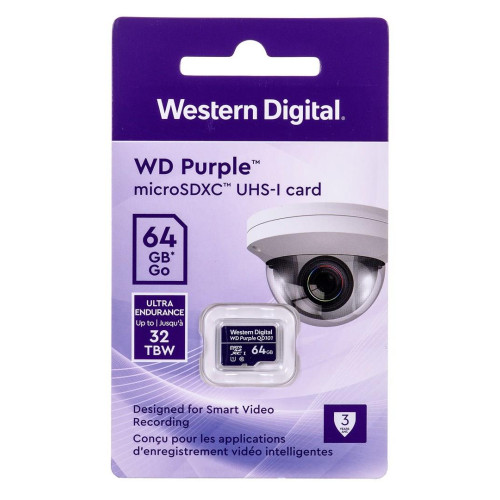Karta pamięci WD Purple microSDXC WDD064G1P0C (64GB; Class 10, Class U1)-20154779