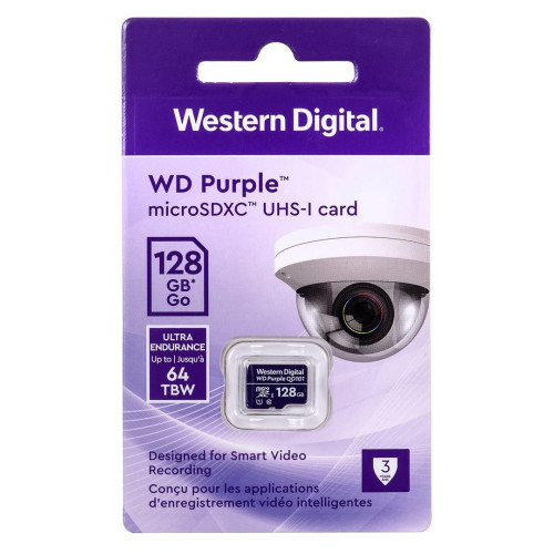 Karta pamięci WD Purple microSDXC WDD0128G1P0C (128GB; Class 10, Class U1)-20154801