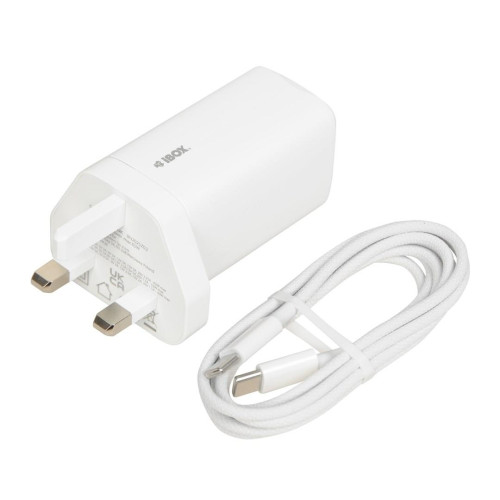 ŁADOWARKA SIECIOWA I-BOX C-65 GAN PD65W KABEL, BIAŁA-20236129