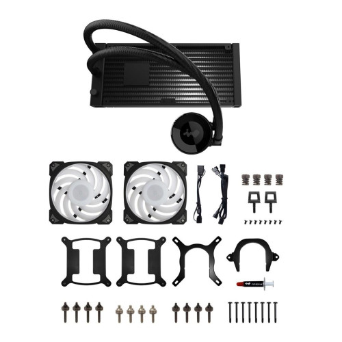 In Win IW-LC-MR24 system chłodzenia komputerów Procesor Zestaw do chłodzenia płynami 12 cm Czarny-20273855