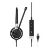 EPOS IMPACT SC 660 USB ML Zestaw słuchawkowy Przewodowa Opaska na głowę Połączenia/muzyka USB Typu-A Czarny, Srebrn