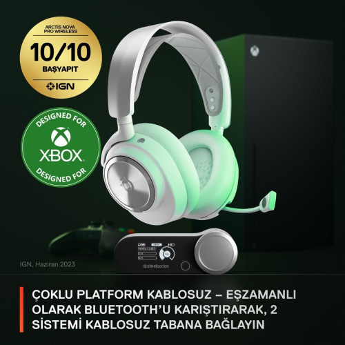 Steelseries 61525 słuchawki/zestaw słuchawkowy Przewodowa Opaska na głowę Gaming USB Type-C Biały-20322397
