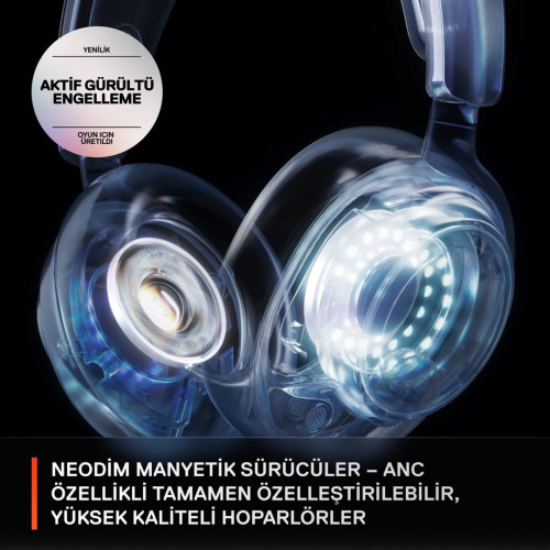 Steelseries 61525 słuchawki/zestaw słuchawkowy Przewodowa Opaska na głowę Gaming USB Type-C Biały-20322400