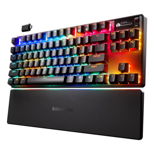 SteelSeries Klawiatura Gaming Apex Pro TKL Gen 3 US Layout Bluetooth Czarna 2.4 GHz / Bluetooth/ Wired OmniPoint 3.0 Adjustable HyperMagnetic Switches