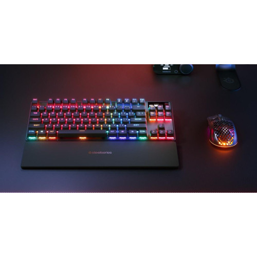 SteelSeries Klawiatura Gaming Apex Pro TKL Gen 3 US Layout Bluetooth Czarna 2.4 GHz / Bluetooth/ Wired OmniPoint 3.0 Adj