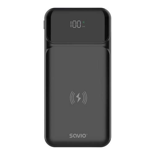 SAVIO POWERBANK 10000 MAH CZARNY BA-09