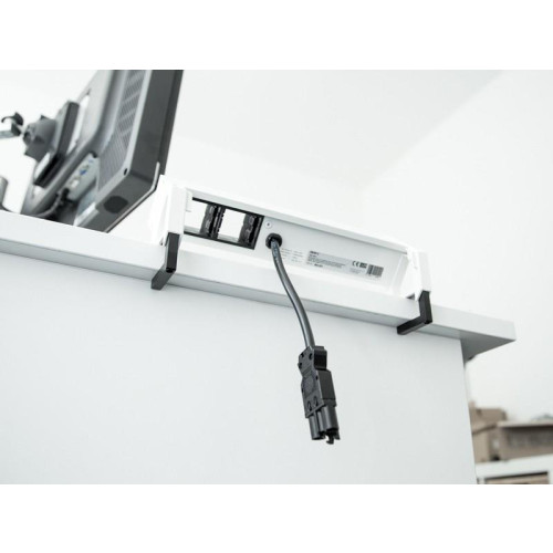 Bachmann DESK 2 Gniazdo stołowe 3-drożne, kolor: Inox-20420883