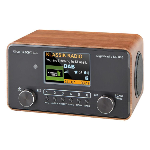 Radio cyfrowe Albrecht DR 865 Senior, drewno-20429729