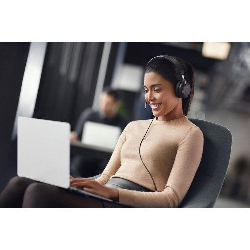 Jabra Evolve2 40 SE Zestaw słuchawkowy Przewodowa Opaska na głowę Połączenia/muzyka USB Type-C / USB Type-A Czarny-