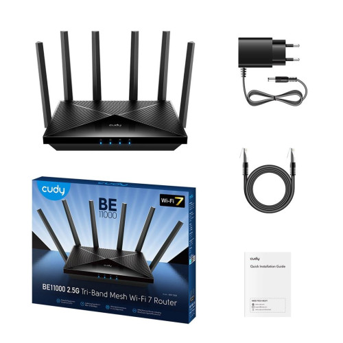Router CUDY WR11000 2.5G Wi-Fi 7 Tri-band-20593355