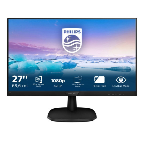 Monitor Philips 273V7QDAB/00 (27"; IPS/PLS; FullHD 1920x1080; HDMI, VGA; kolor czarny)-2061729