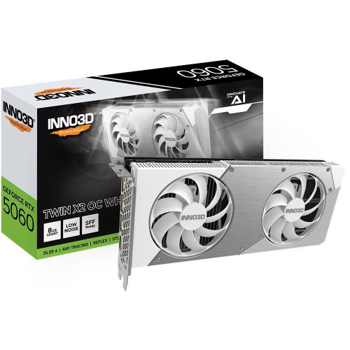 Karta graf. INNO3D RTX 5060 Twin X2 OC 8GB WHITE-20621062