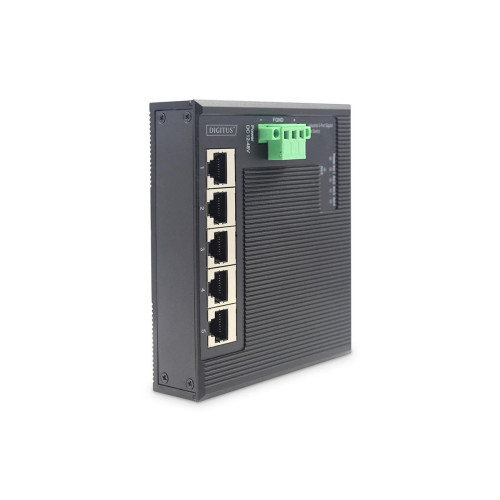 Industrial Gigabit Ethernet Flat Switch5-port, DIN rail, extended temp. range