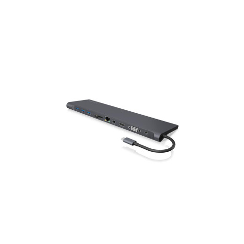 ICY BOX IB-DK2102-C Przewodowa USB 3.2 Gen 1 (3.1 Gen 1) Type-C Antracyt, Czarny-20644218