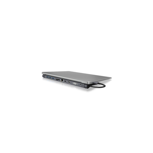 ICY BOX IB-DK2102-C Przewodowa USB 3.2 Gen 1 (3.1 Gen 1) Type-C Antracyt, Czarny-20644221