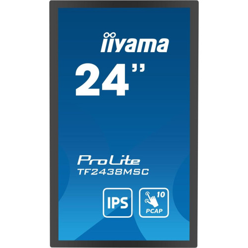 iiyama 23,8-calowy, 10-punktowy monitor dotykowy PCAP Open Frame z technologią panelu IPS, szklaną konstrukcją od kra