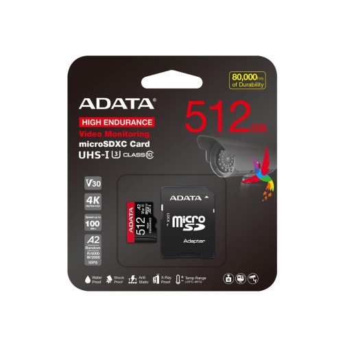 ADATA MicroSDXC 512 GB Class 10 UHS-I/U3 A2 V30-20654459