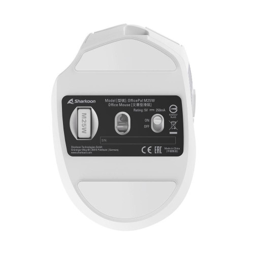 Mysz optyczna OFFICEPAL M25W WHITE/WIRELESS OPTICAL MOUSE 4.000 DPI-20655319