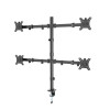 GEMBIRD BIURKOWE RAMIĘ/UCHWYT DLA CZTERECH MONITORÓW (REGULOWANE), 13”- 32”-20984443
