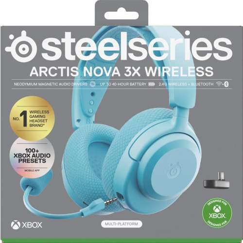 Słuchawki Steelseries Arctis Nova 3X Wireless for Xbox, Aqua-20924677