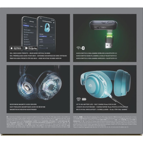 Słuchawki Steelseries Arctis Nova 3X Wireless for Xbox, Aqua-20924679