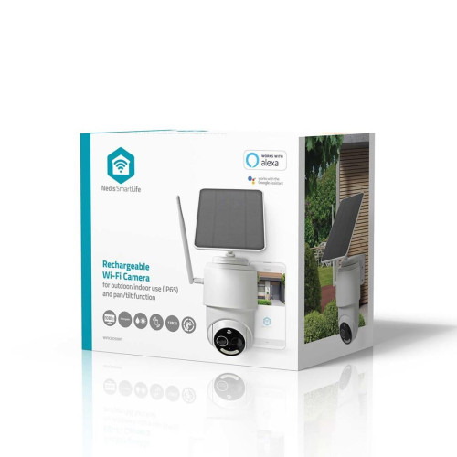 Zewnętrzna kamera Wi-Fi Nedis SmartLife Full HD 1080p z czujnikiem ruchu i noktowizją, IP65, 5 V DC-20971202