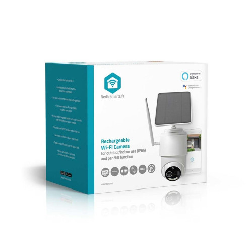 Zewnętrzna kamera Wi-Fi Nedis SmartLife Full HD 1080p z czujnikiem ruchu i noktowizją, IP65, 5 V DC-20971203