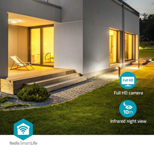 Kamera Nedis SmartLife model WIFICOL20BK, Zewnętrzna, Wi-Fi-20971274