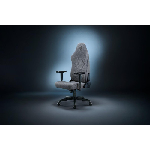Wielowarstwowa tkanina Razer/stal Fotel do gier Iskur V2 X Jasnoszary-20973472