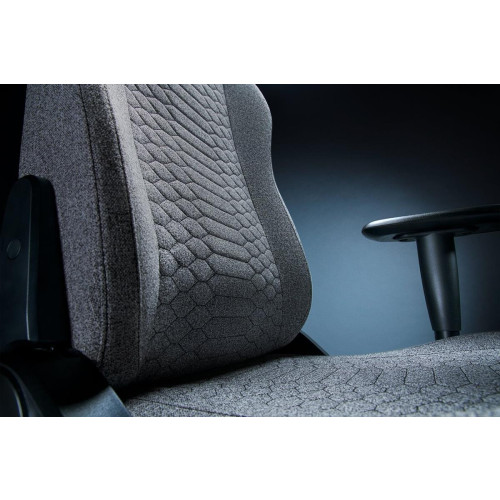 Wielowarstwowa tkanina Razer/stal Fotel do gier Iskur V2 X Jasnoszary-20973474