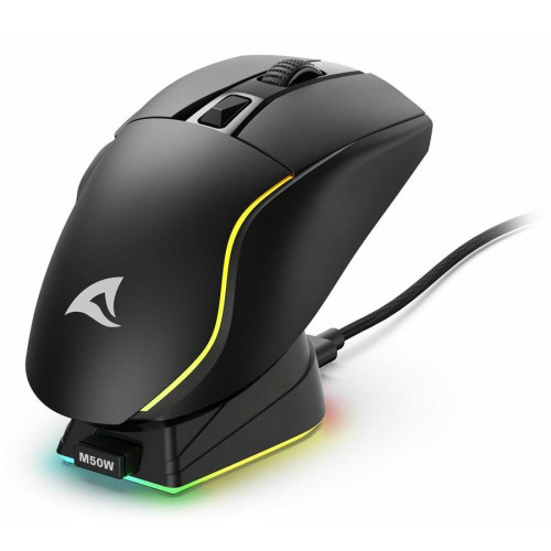 Mysz optyczna RGB Skiller SGM50W czarna + stacja-20973856