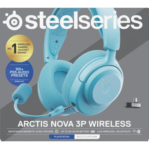 Słuchawki Steelseries Arctis Nova 3P Wireless for Playstation, Aqua-20974114