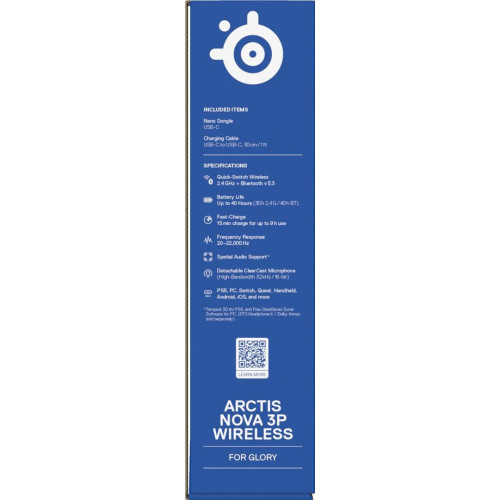 Słuchawki Steelseries Arctis Nova 3P Wireless for Playstation, białe-20974143