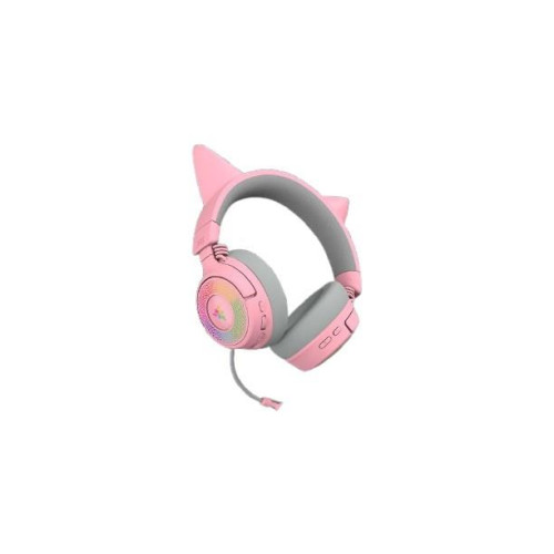 Zestaw słuchawkowy Razer Kraken Kitty V3 Pro Sieć bezprzewodowa/przewodowa Nauszne Bezprzewodowy Kwarc-20974240