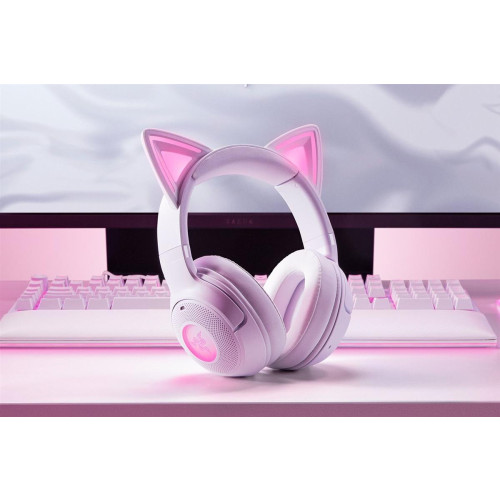 Zestaw słuchawkowy Razer | Kraken Kitty V2 BT | Łączność Bluetooth | Nauszne | Mikrofon | Redukcja szumów | Bezprz