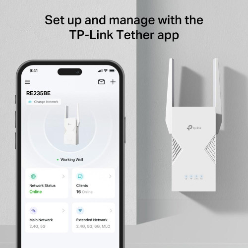 Wzmacniacz sygnału Wi-Fi 7 TP-LINK RE235BE BE3600-20976903