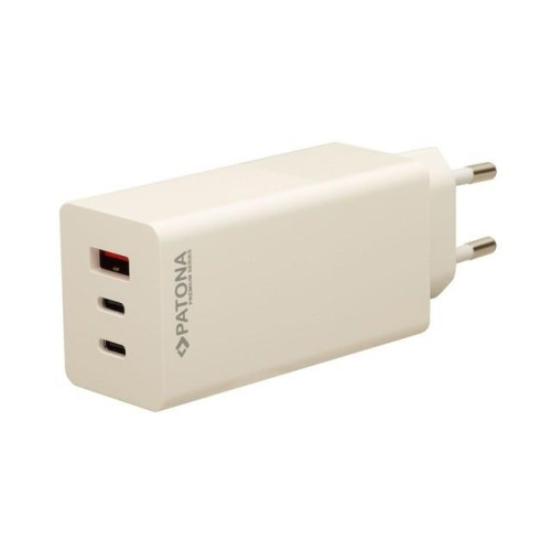 PATONA Premium Ładowarka GaN PD100W 2xUSB-C 1xUSB-A PD3.0 QC3.0 kolor biały-20980686