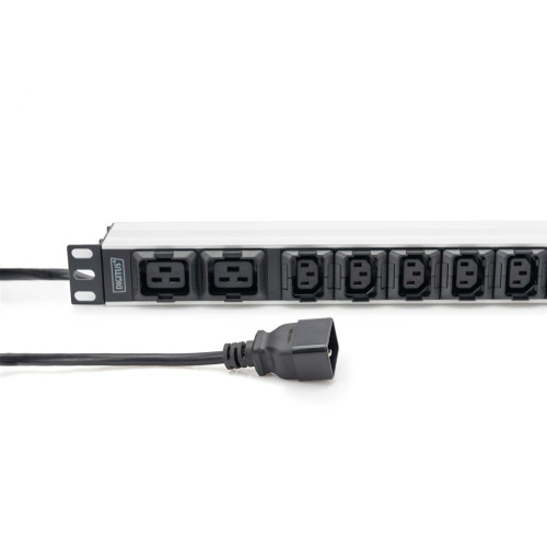 Digitus Listwa zasilająca z profilem aluminiowym, 10 gniazd, przewód zasilający 2 m, wtyczka IEC C20-20980971