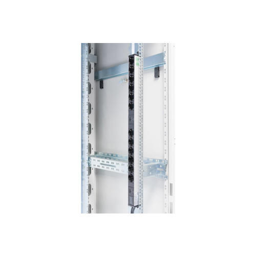 Listwa zasilająca PDU pionowa, 12x gniazdo schuko,2x (2m, wtyk unischuko, 16A, zab.przeciążeniowe)-20980979
