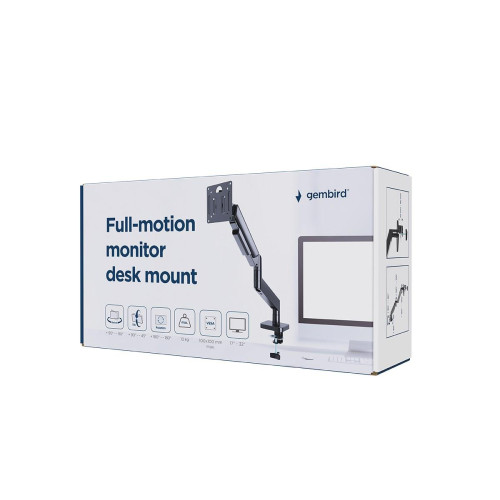 GEMBIRD BIURKOWE REGULOWANE RAMIĘ/UCHWYT NA MONITOR 17-32 OBCIĄŻENIE DO 10 KG-20984452
