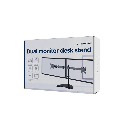 GEMBIRD STOJAK BIURKOWY NA DWA MONITORY (REGULOWANY) 13”-32”, DO 8 KG-20984467
