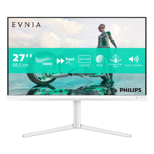 Philips Evnia 27M2N3201A/00 monitor komputerowy 68,6 cm (27") 1920 x 1080 px Full HD LCD Biały