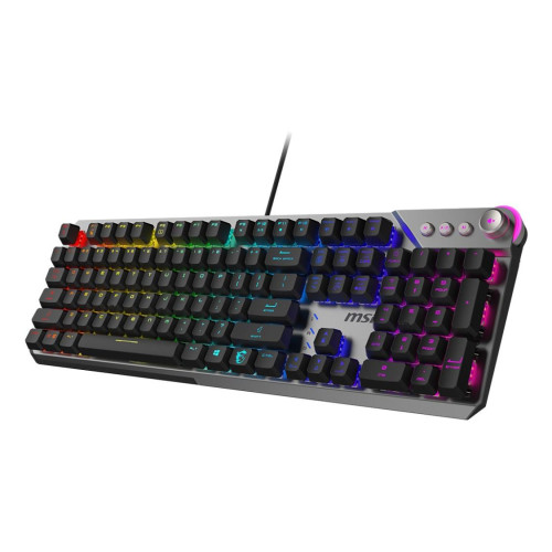 Klawiatura gamingowa czarna US Strike 600 Silent MSI-20994515