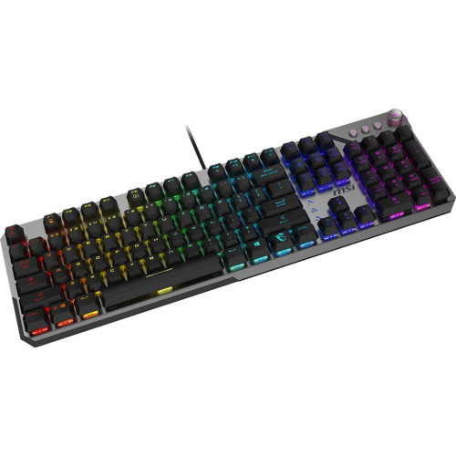 Klawiatura gamingowa czarna US Strike 600 Silent MSI-20994516