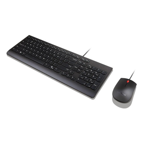 Podstawowe Lenovo | Kombinacja klawiatury i myszy | Przewodowe | Euro amerykańskie | Czarny-20994550