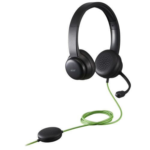 Konferencyjny zestaw słuchawkowy Acer z mikrofonem, USB typu A, Czarny-20995262