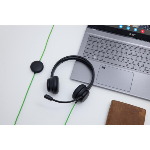 Konferencyjny zestaw słuchawkowy Acer z mikrofonem, USB typu A, Czarny-20995264