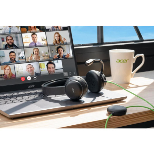 Konferencyjny zestaw słuchawkowy Acer z mikrofonem, USB typu A, Czarny-20995265